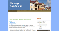 Desktop Screenshot of housingapartments.org