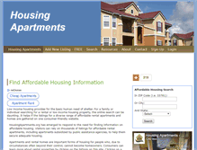 Tablet Screenshot of housingapartments.org